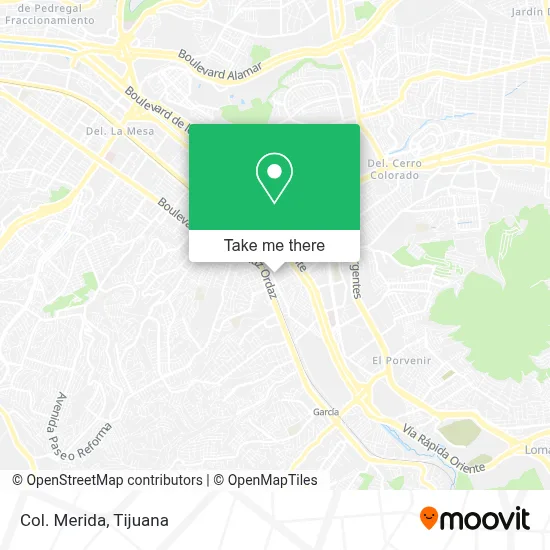 Col. Merida map