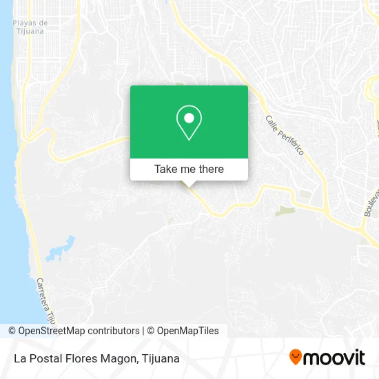 La Postal Flores Magon map