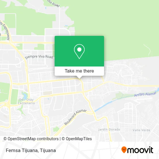Femsa Tijuana map