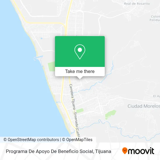 Programa De Apoyo De Beneficio Social map