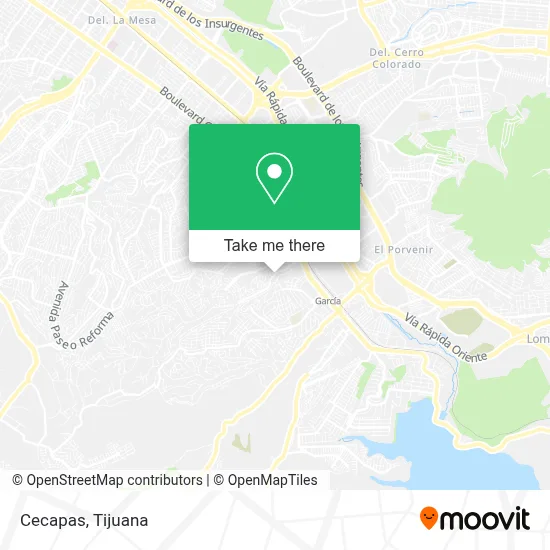 Cecapas map