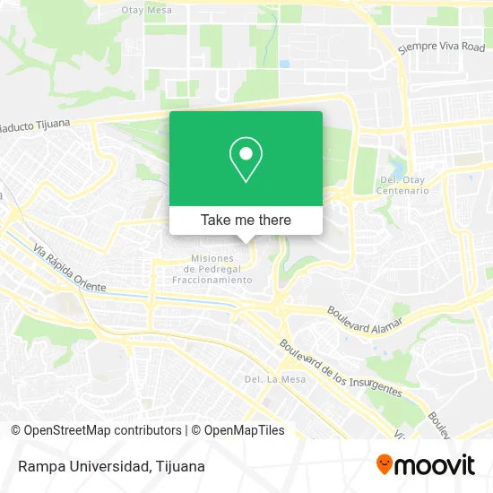 Rampa Universidad map