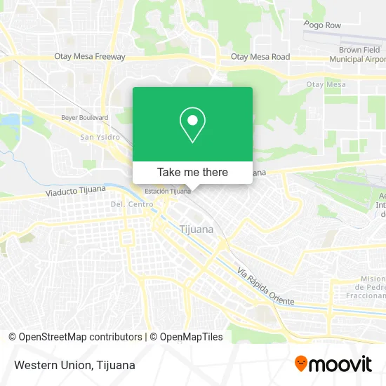 Western Union map