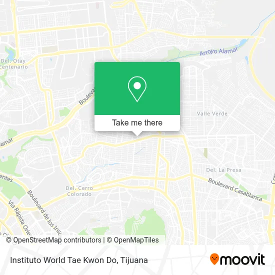 Instituto World Tae Kwon Do map