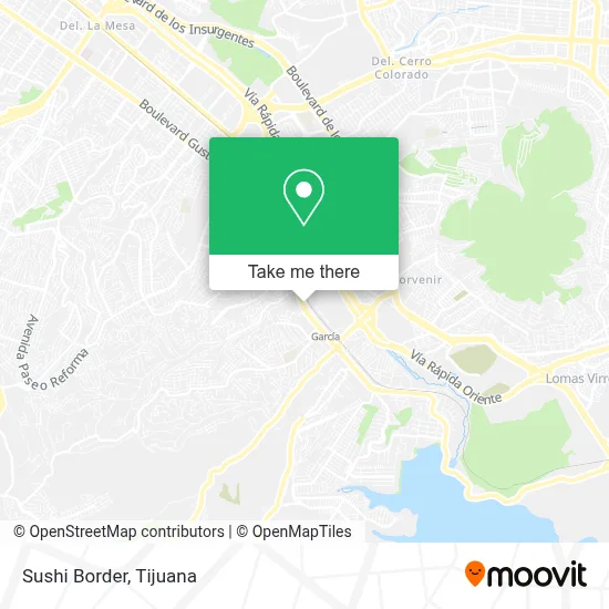 Sushi Border map