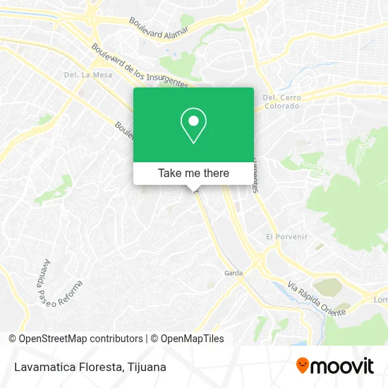 Lavamatica Floresta map