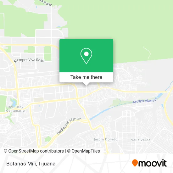 Botanas Mili map