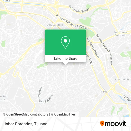 Inbor Bordados map