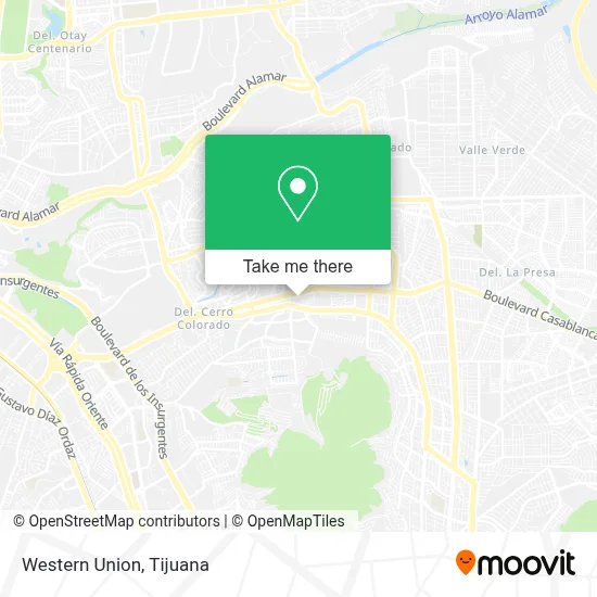 Western Union map