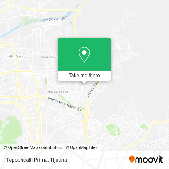 Tepochcalli Prima map