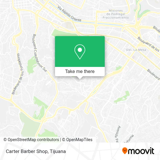 Carter Barber Shop map