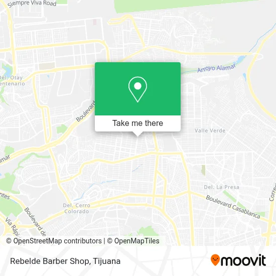 Rebelde Barber Shop map
