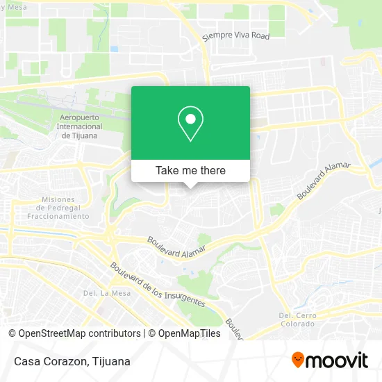 Casa Corazon map