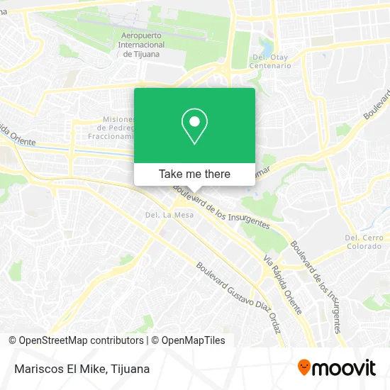 Mariscos El Mike map