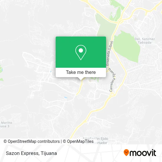 Sazon Express map