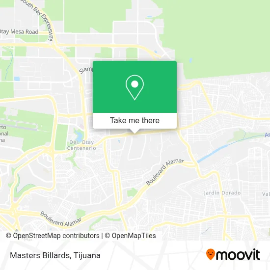 Masters Billards map