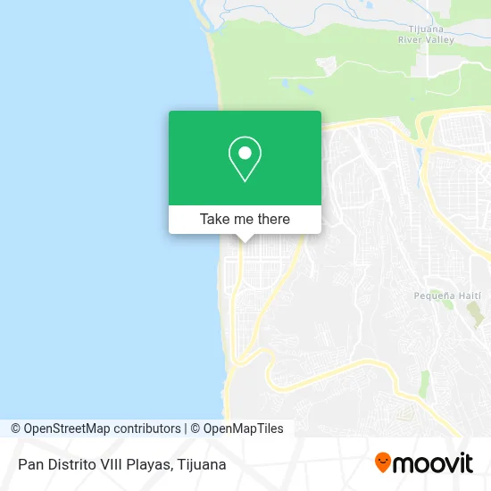 Pan Distrito VIII Playas map