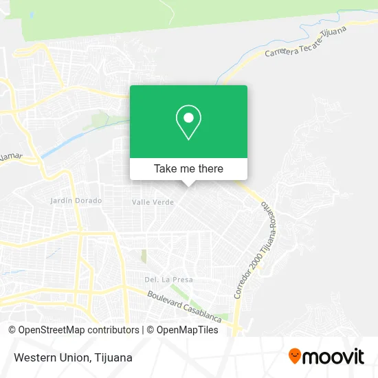 Western Union map