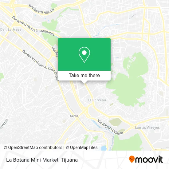 La Botana Mini-Market map