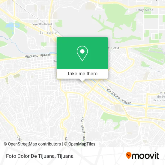Foto Color De Tijuana map