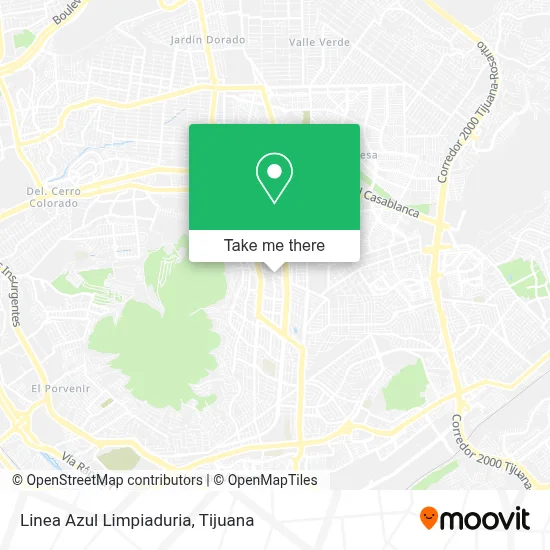 Linea Azul Limpiaduria map