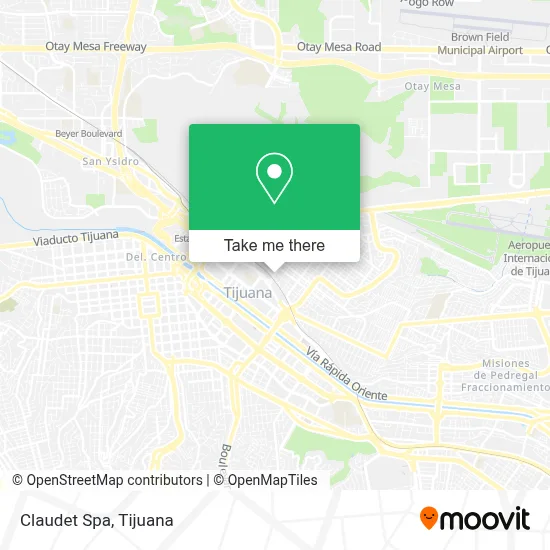Claudet Spa map