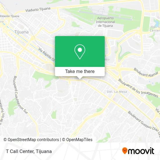 T Call Center map