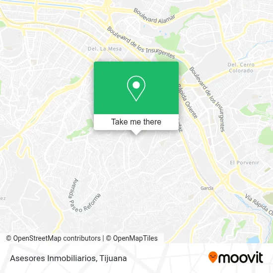 Asesores Inmobiliarios map