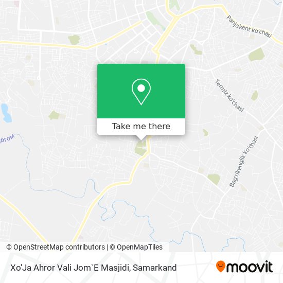 Xo'Ja Ahror Vali Jom`E Masjidi map