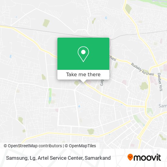 Samsung, Lg, Artel Service Center map