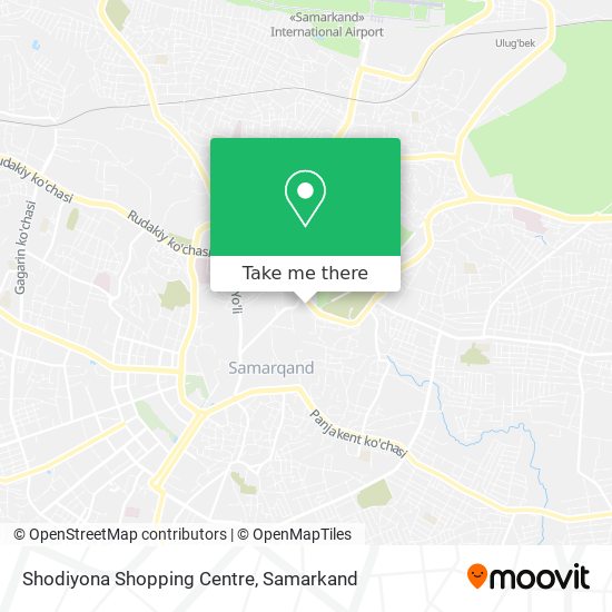Shodiyona Shopping Centre map