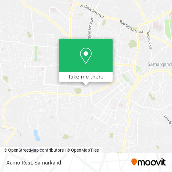 Xumo Rest map