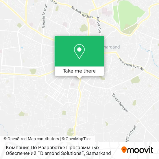 Компания По Разработке Программных Обеспечений ""Diamond Solutions"" map