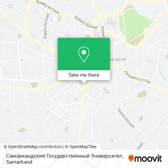 Самаркандский Государственный Университет map