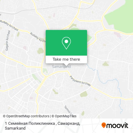 1 Семейная Поликлиника , Самарканд map