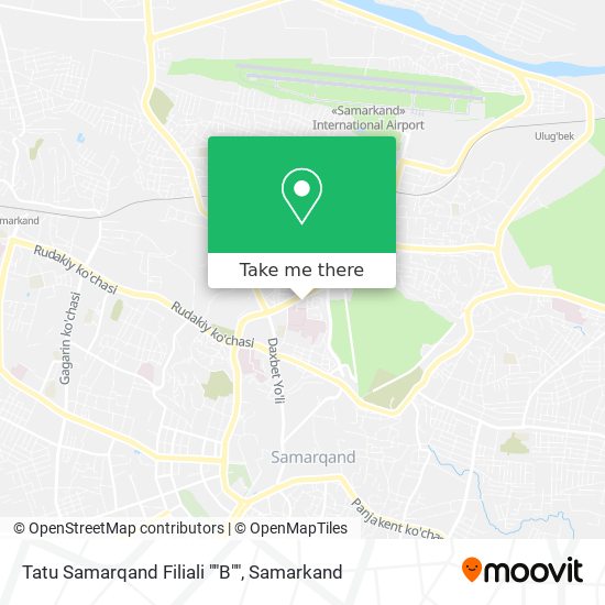 Tatu Samarqand Filiali ""B"" map