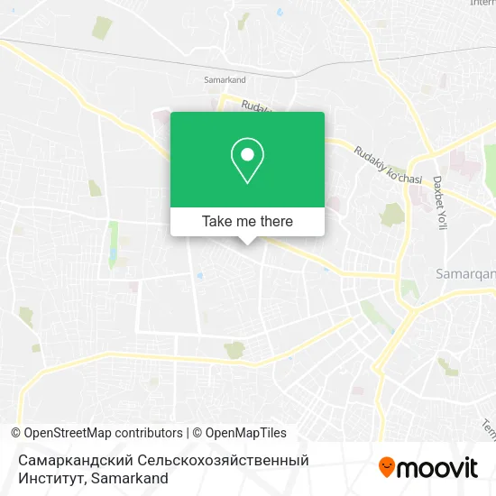 Самаркандский Сельскохозяйственный Институт map
