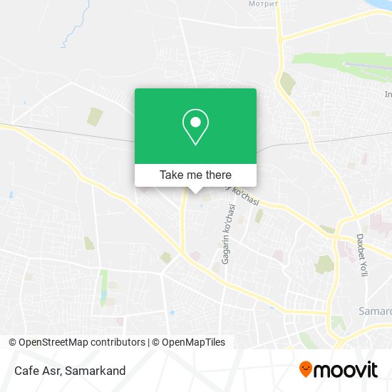 Cafe Asr map
