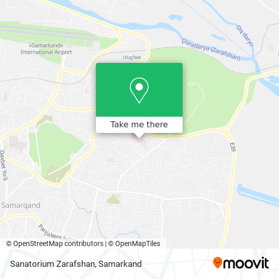 Sanatorium Zarafshan map