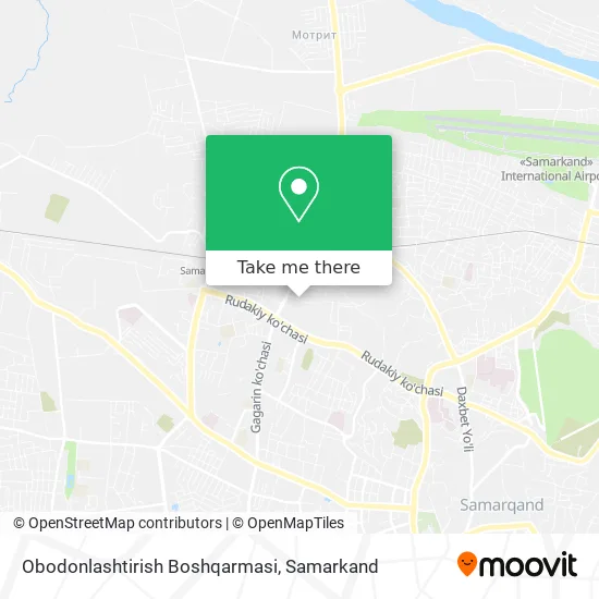 Obodonlashtirish Boshqarmasi map