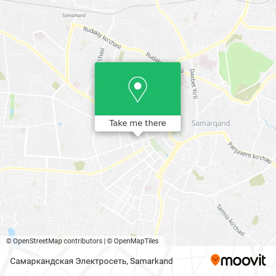 Самаркандская Электросеть map
