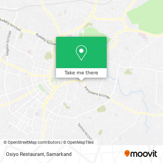 Osiyo Restaurant map