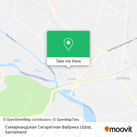 Самаркандская Сигаретная Фабрика Uzbat map