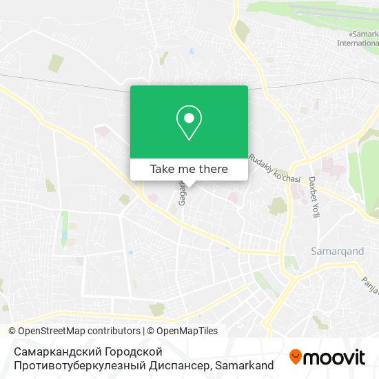 Самаркандский Городской Противотуберкулезный Диспансер map