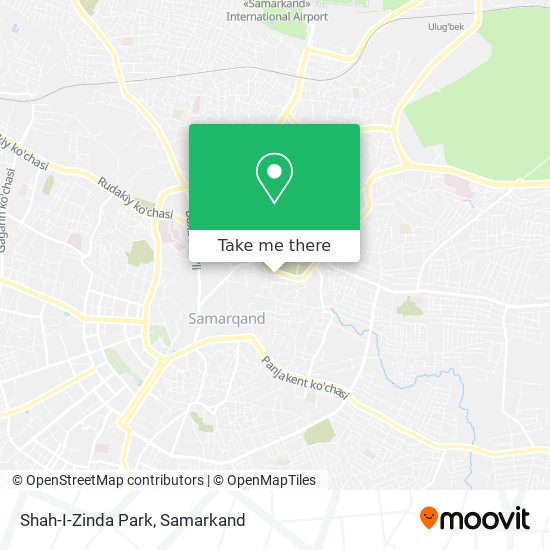 Shah-I-Zinda Park map
