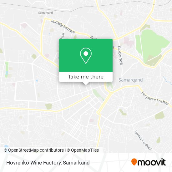 Hovrenko Wine Factory map