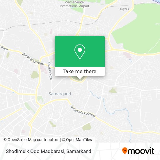 Shodimulk Oqo Maqbarasi map