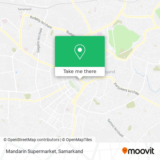 Mandarin Supermarket map