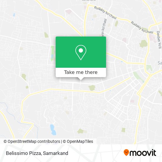 Belissimo Pizza map