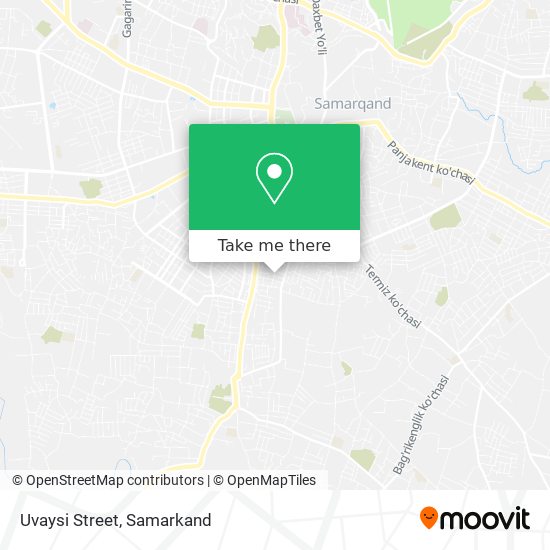 Uvaysi Street map